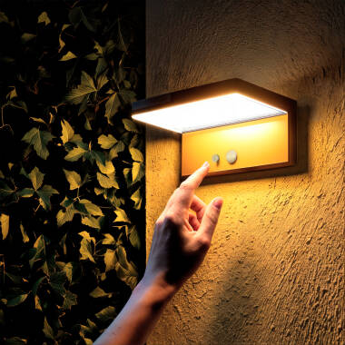 Solární Venkovní Nástěnné LED Svítidlo z Hliníku 5W s Pohybovým Senzorem Bran