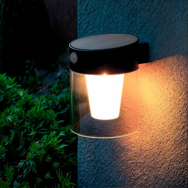Kinkiet Ścienny Zewnętrzny Solarny LED 1,5W z Aluminium Efren z Czujnikiem Ruchu