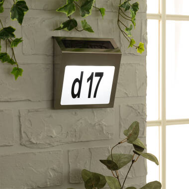 Wandlamp Outdoor  Solar LED voor Huisnummering Barua