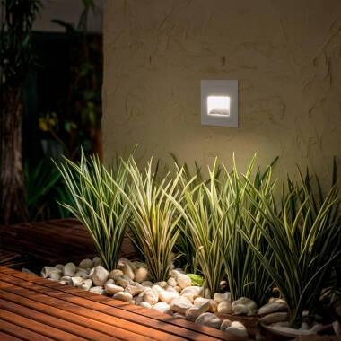 Wabi 3W White Square Aluminium Outdoor Step Light