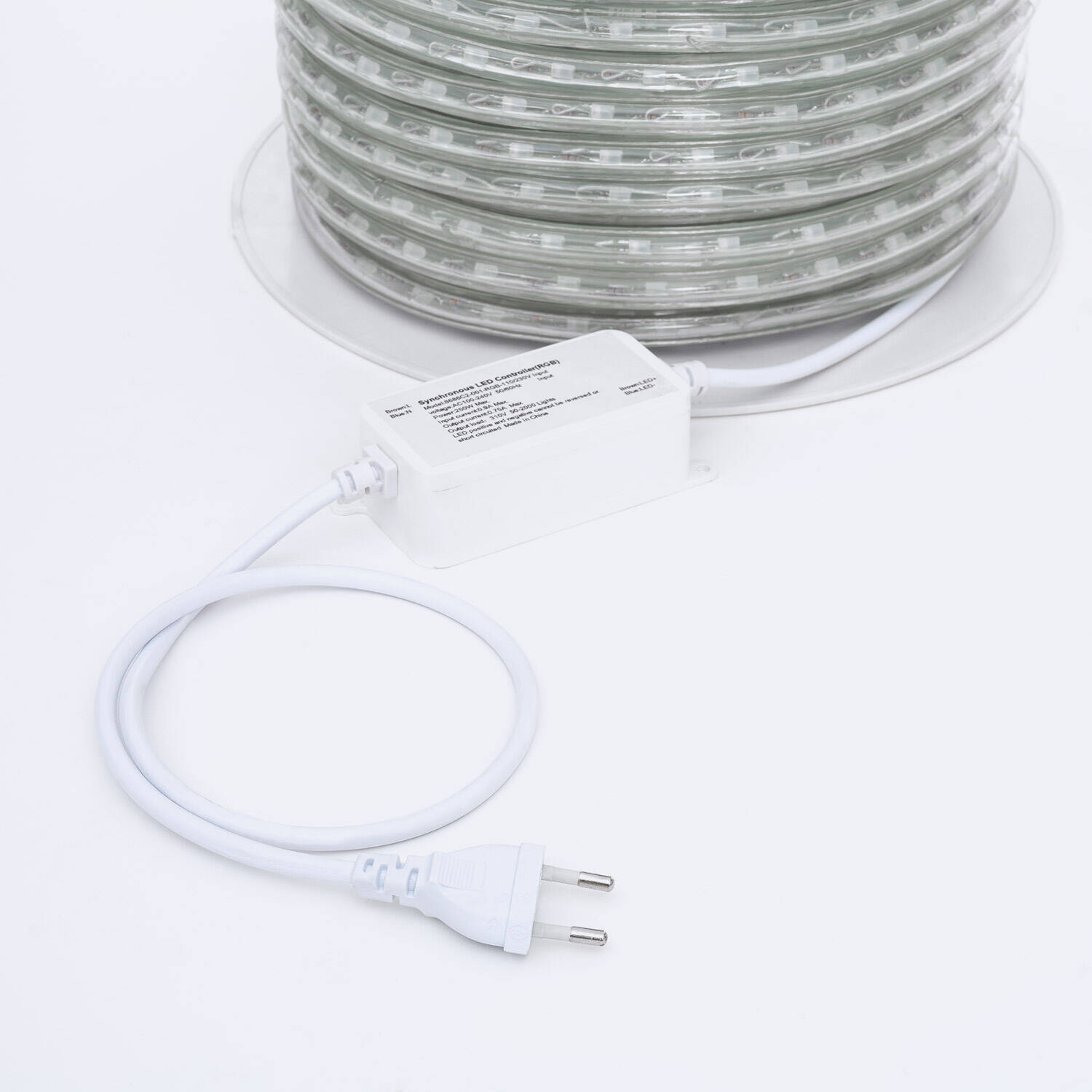 Okrągła Taśma LED 220V RGB 36 LED/m Szpula 50m, Cięcie co 100cm, IP65 - widok 2