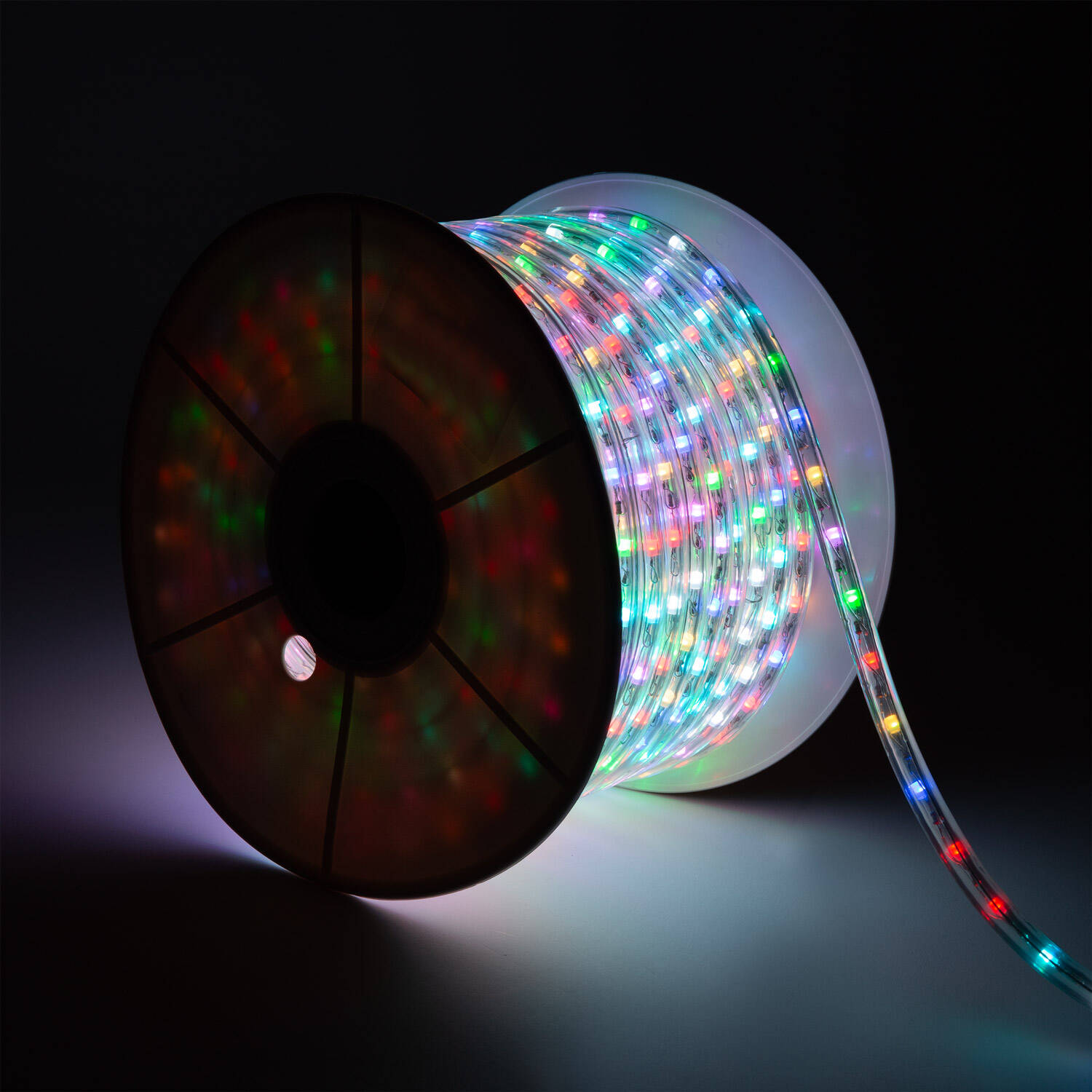 Okrągła Taśma LED 220V RGB 36 LED/m Szpula 50m, Cięcie co 100cm, IP65 - widok 3