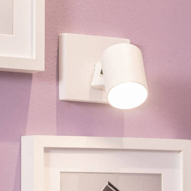 Faretto Portalampada da Superficie Orientabile in Alluminio Gylu per Lampadina GU10