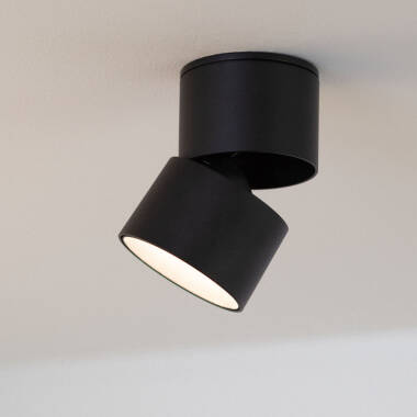 Applique LED 7W Alluminio Circolare Nero New Onuba
