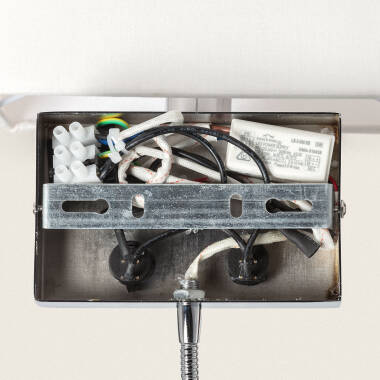 Image of Waldorf Metal Wall Lamp with Flexo for Reading