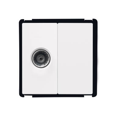 TV-Buchse+Blindabdeckung Modern