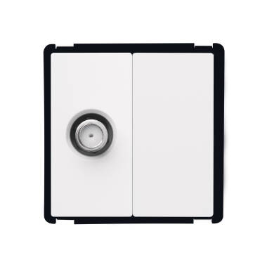 Satellietcontactdoos + Blindekap Modern