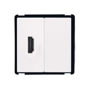 HMDI Contactdoos + Blindekap Modern