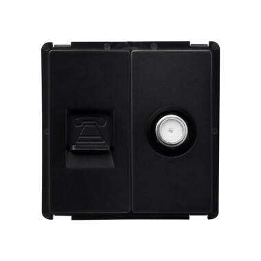 Contactdoos Telefoon + Satelliet Modern