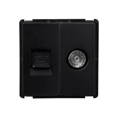 Modern Telephone + TV Socket