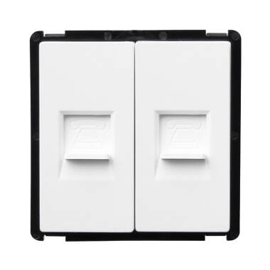 Double Modern Telephone Socket