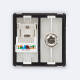 Afbeelding van Contactdoos RJ45 CAT 6 Internet + TV Modern