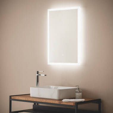 Miroir Salle de bain avec Éclairage LED Anti-buée Nerja 70x50 cm