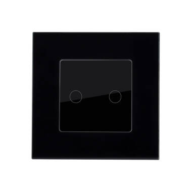 Dubbele Touch Wissel Schakelaar met modern Glas Frame