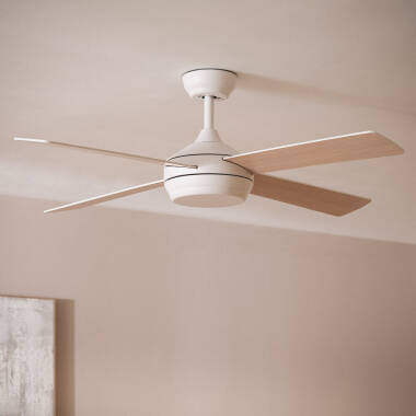 Deckenventilator Leise Navy Weiß 132cm DC-Motor