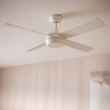 Deckenventilator Leise Navy Weiß 132cm DC-Motor