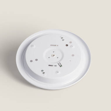 Bild von LED-Deckenleuchte 2x E27 Rund mit PIR-Bewegungs- und Dämmerungssensor Design
