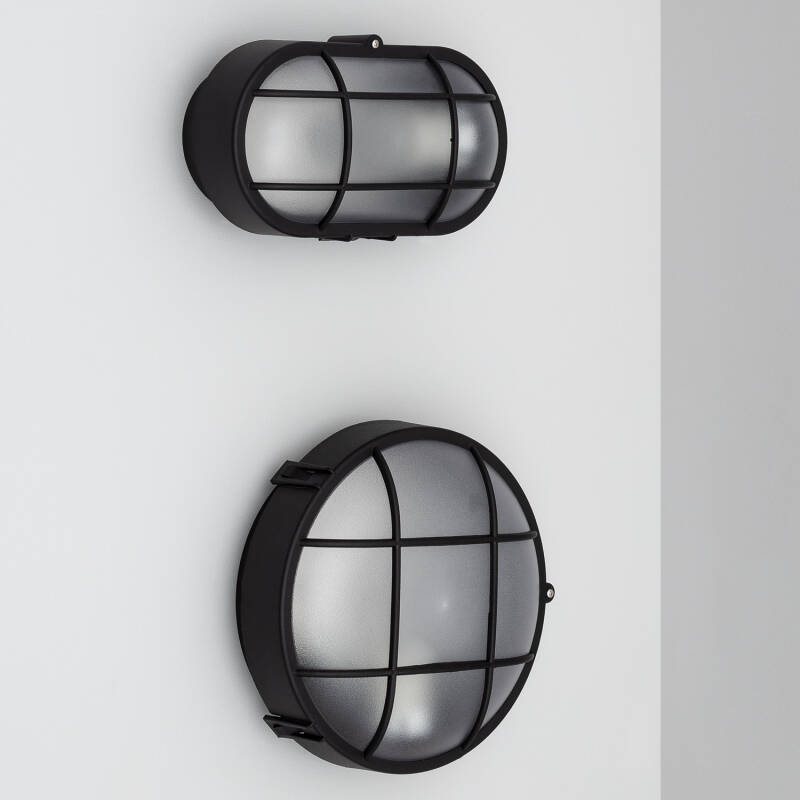 Image of Grid Oval Hublot Outdoor Surface Panel 220x120 mm