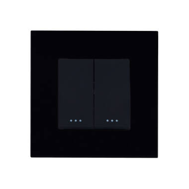 Interruttore Doppio con Cornice PC Modern