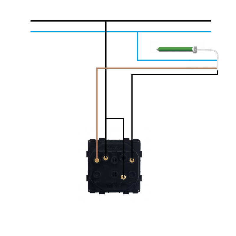 Bild von Drucktaster für automatische Rollläden mit Pfeilen Modern