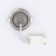 Immagine di Faretto Downlight LED Orientabile Circolare Nichel Satinato 5W Foro Ø68 mm