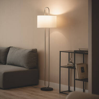 Stojací Lampa z Kovu a Látky Duque