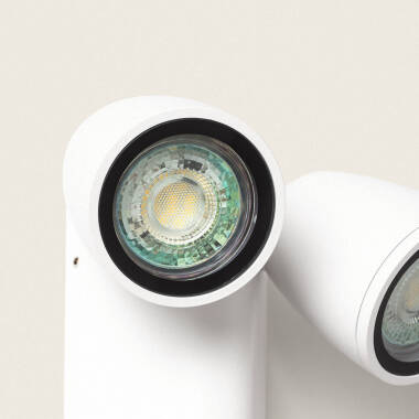 Image of Abel 2 Spotlight Aluminium Outdoor Wall Lamp 