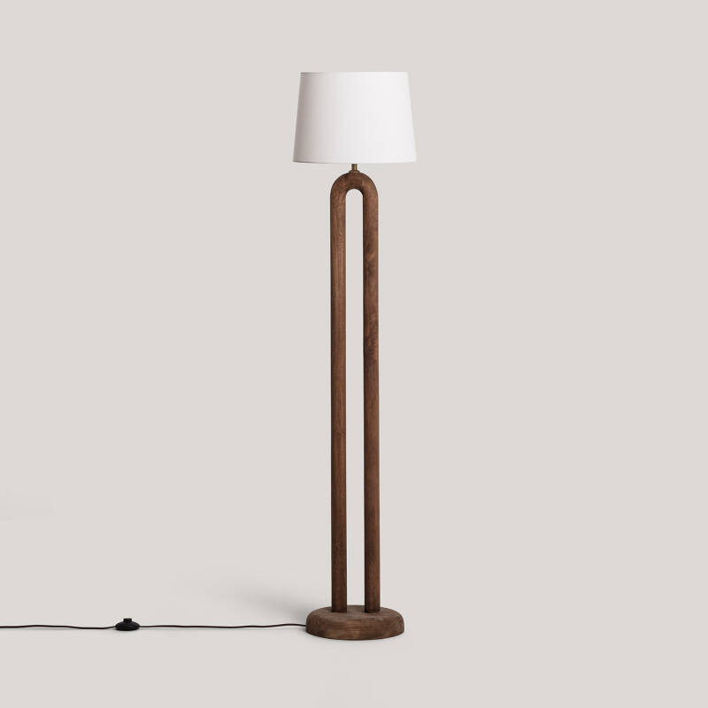 Afbeelding van Staande Lamp Hout Silta