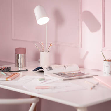 Lampe de Bureau Flex Métal Waal avec Porte-Crayons