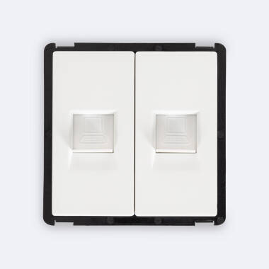 RJ45 Cat 6 Double Internet Module Modern Socket