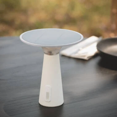 Lampe de Table Solaire d'Extérieur LED Portable avec Batterie USB Rechargeable Soucha