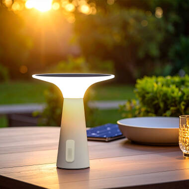 Image of Soucha 3W Portable Solar LED Table Lamp with Rechargeable Battery 