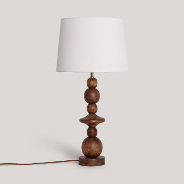 LED Tischlampe  aus Holz Tanish ILUZZIA