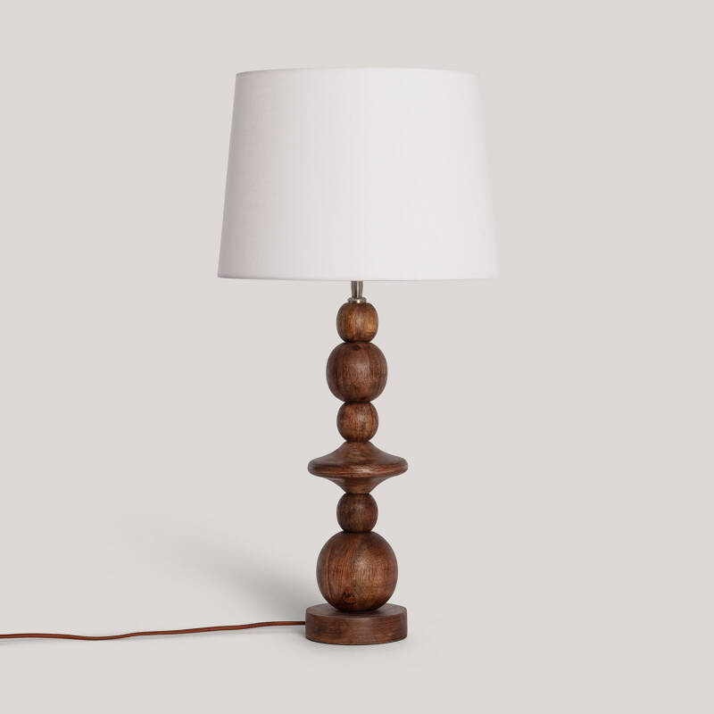 Obrázek Stolní Lampa ze Dřeva Tanish ILUZZIA