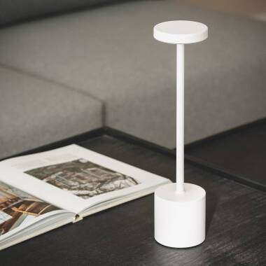 Image de Lampe à Poser LED Portable avec Batterie USB Rechargeable Métal Zimba