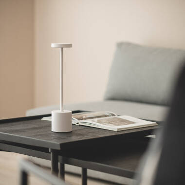 Image de Lampe à Poser LED Portable avec Batterie USB Rechargeable Métal Zimba