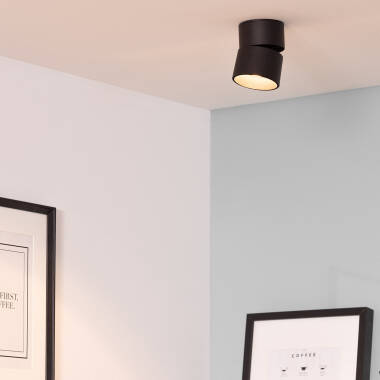 Plafondlamp 30W LED Rond Aluminium Zwart New Onuba