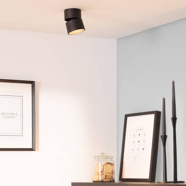 Obrázek Stropní LED Svítidlo 30W Hliníkové Kruhové New Onuba v Černé