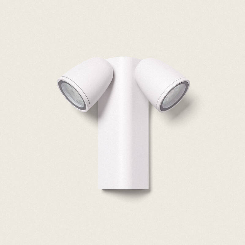 Image of Abel 2 Spotlight Aluminium Outdoor Wall Lamp 