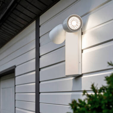 Image of Abel 2 Spotlight Aluminium Outdoor Wall Lamp 
