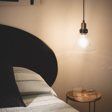 Afbeelding van Hanglamp van Metaal en Glas Factory 
