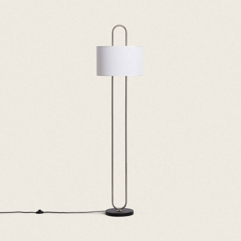 Afbeelding van Staande Lamp van Metaal en Stof Duque