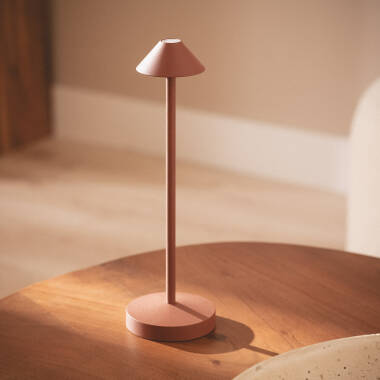 Immagine di Lampada da Tavolo LED Portatile per Esterno Metallo con Batteria Ricaricabile Magatzi