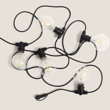 Outdoor 5m Fairy Light with B22 G95 Filament LED Bulbs IP45