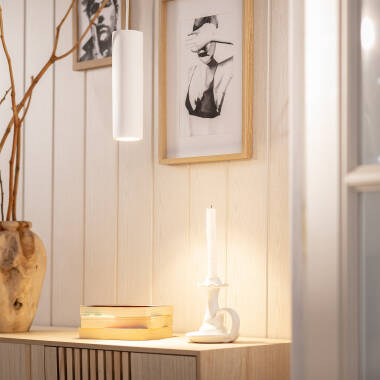Hanglamp van Gips Slim