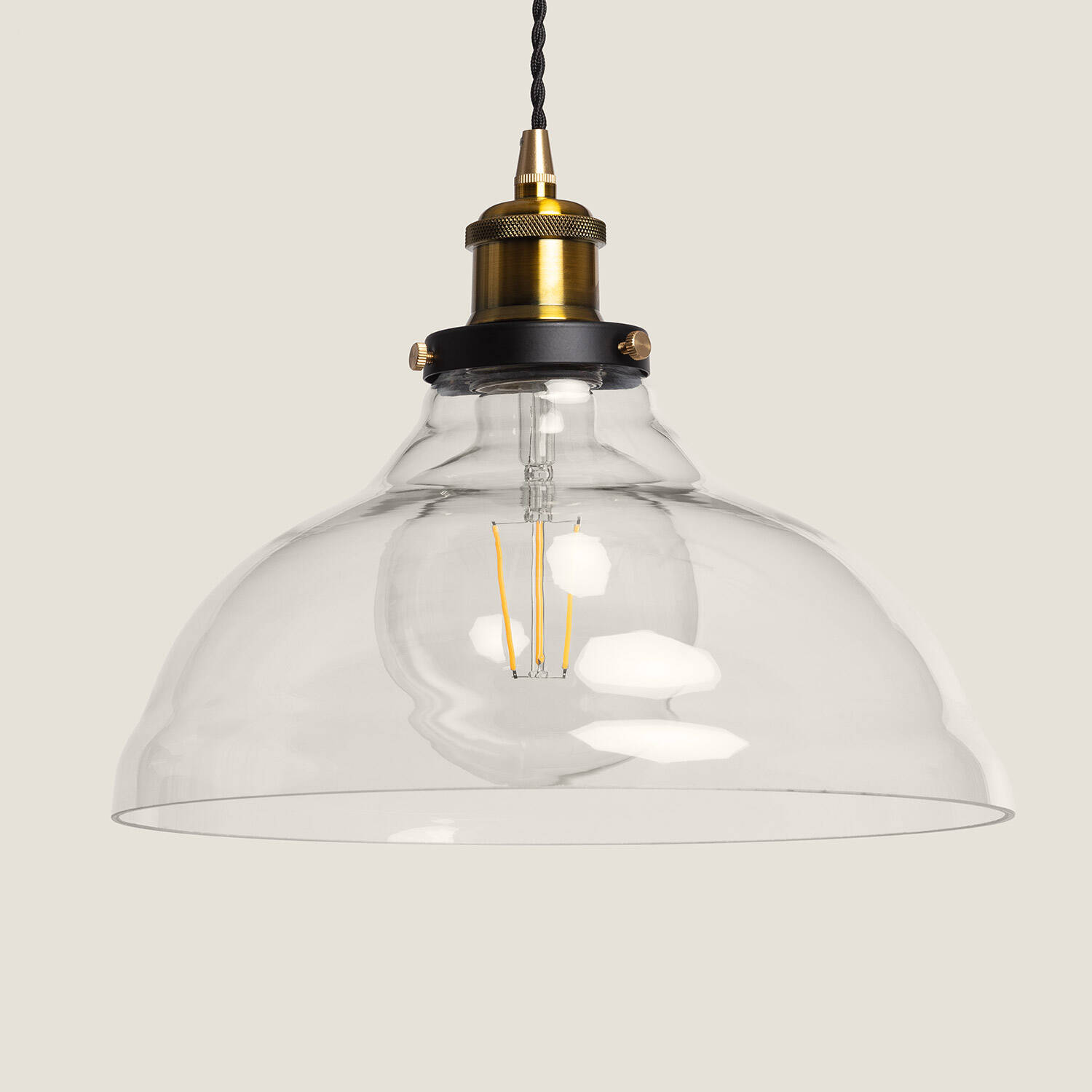 Lampa Wisząca z Metalu i Szkła Springsteen - widok szczegółowy