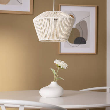 Hanglamp gevlochten Papier Lebil