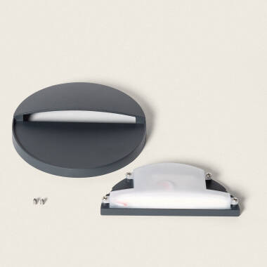Image of 6.5W Jade Round Surface Outdoor CCT Selectable LED Wall Light