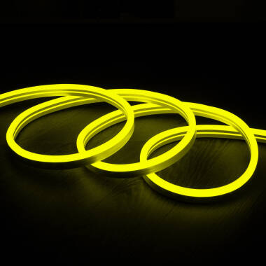 Afbeelding van Led Strip Neon Dimbaar 220V RGB Halfrond 180 11W/m te knippen om de 100cm IP67 Op maat