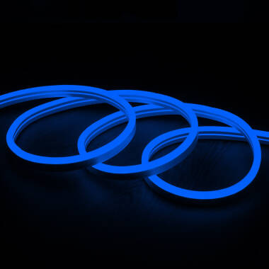 Afbeelding van Led Strip Neon Dimbaar 220V RGB Halfrond 180 11W/m te knippen om de 100cm IP67 Op maat